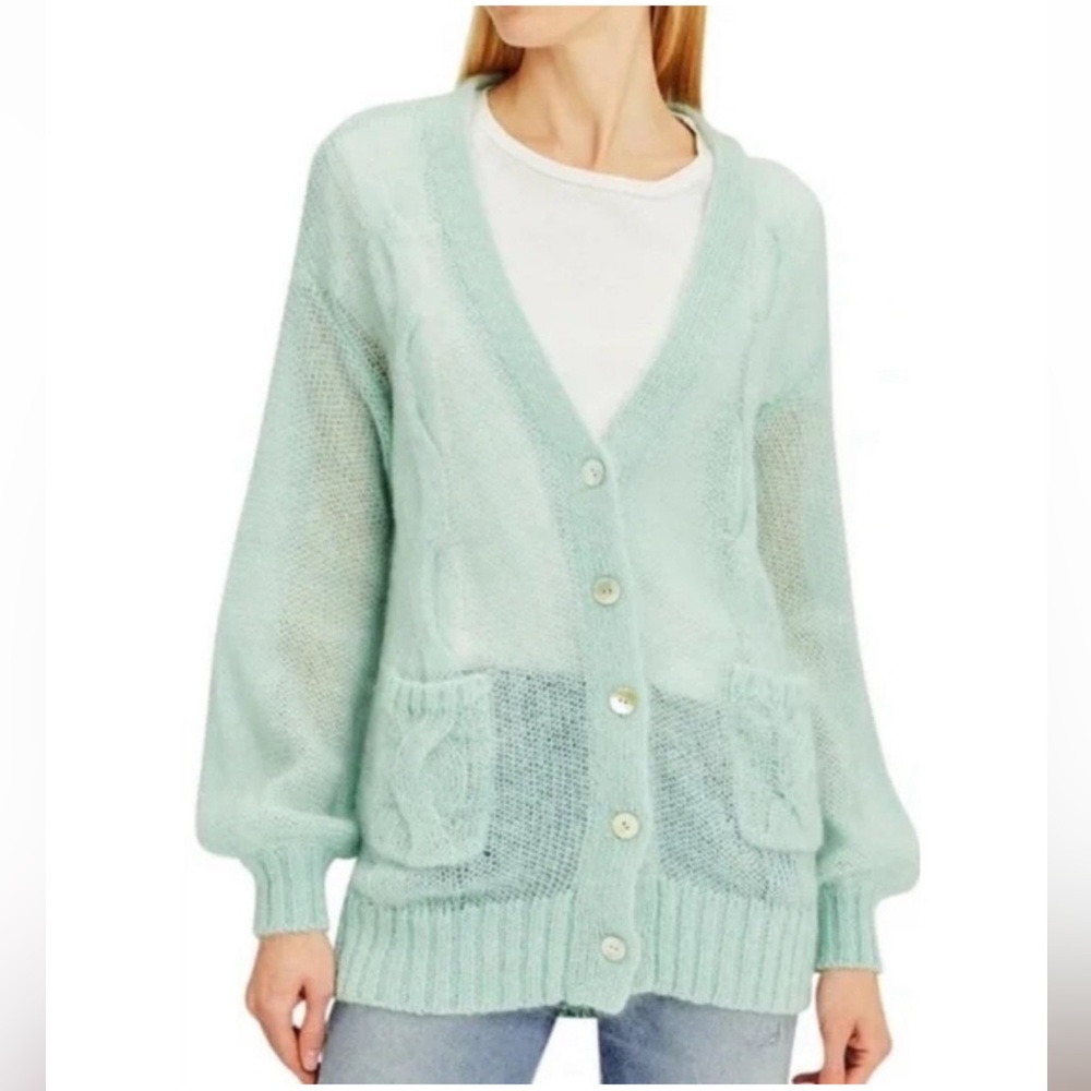 NWT St. Roche mohair cardigan SZ L